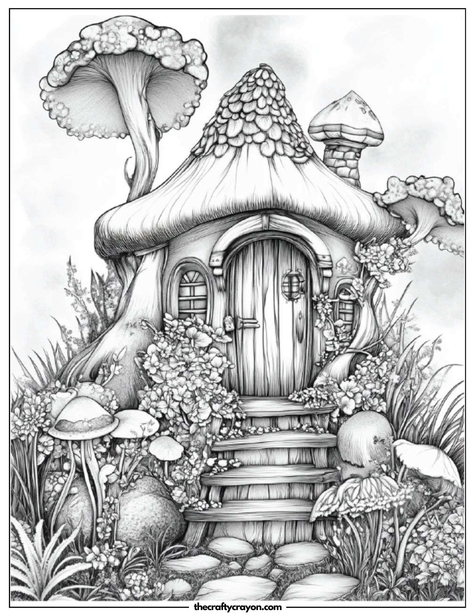 Enchanted Fairy Abode with Stone Pathway