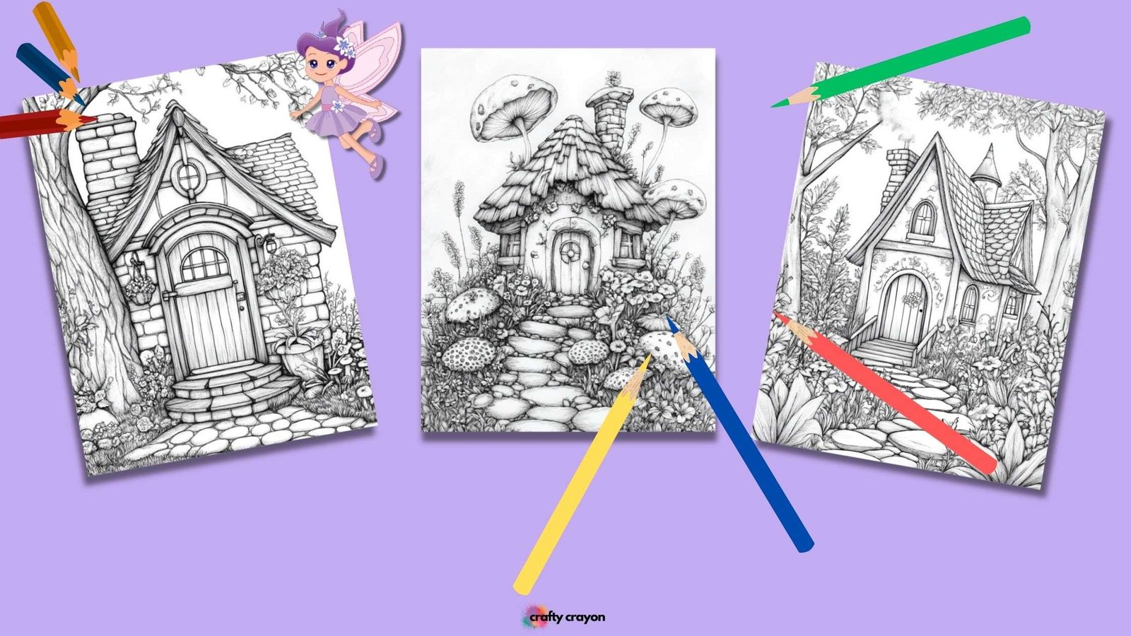 Fairy Garden Coloring Pages