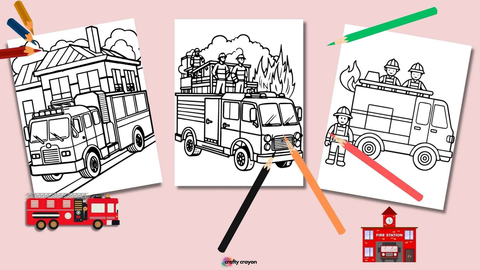 Fire Truck Coloring Pages