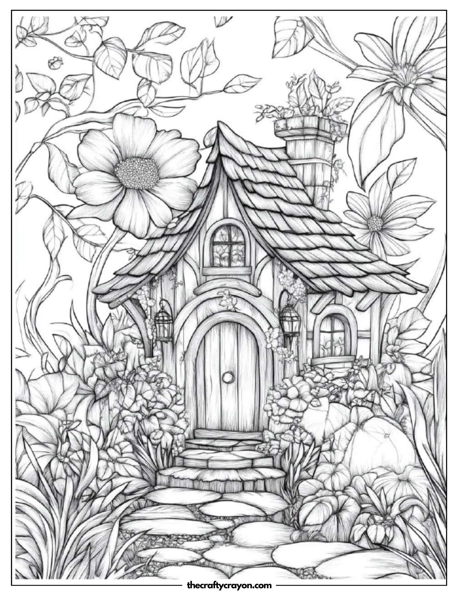 Floral Archway Leading to Fairy House