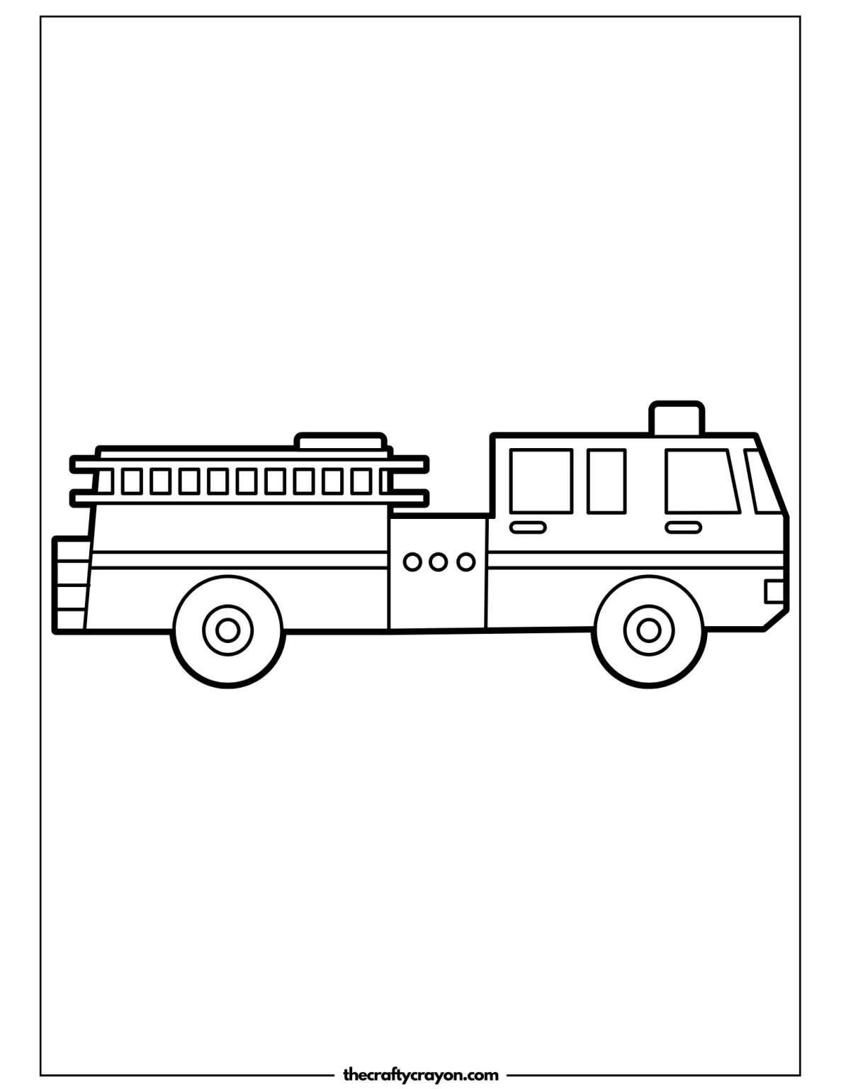 20 Free Fire Truck Coloring Pages For All Ages