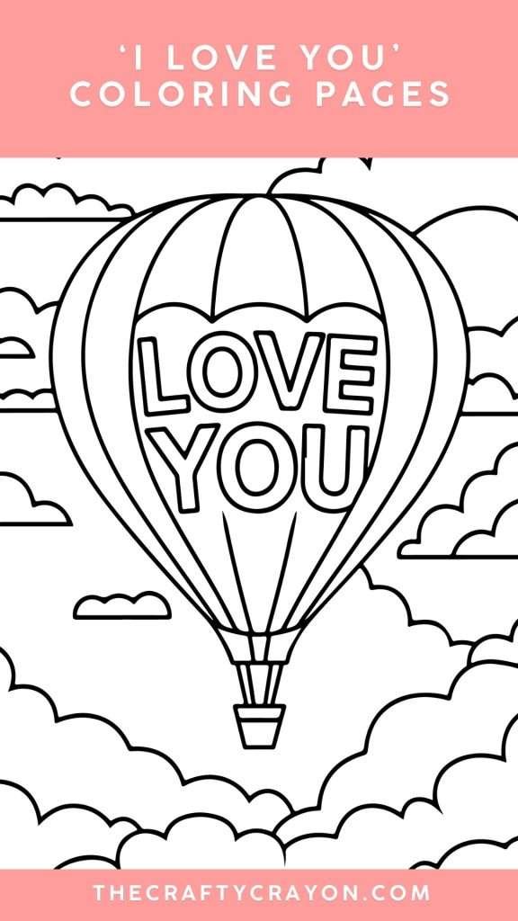 Love You Coloring Pages