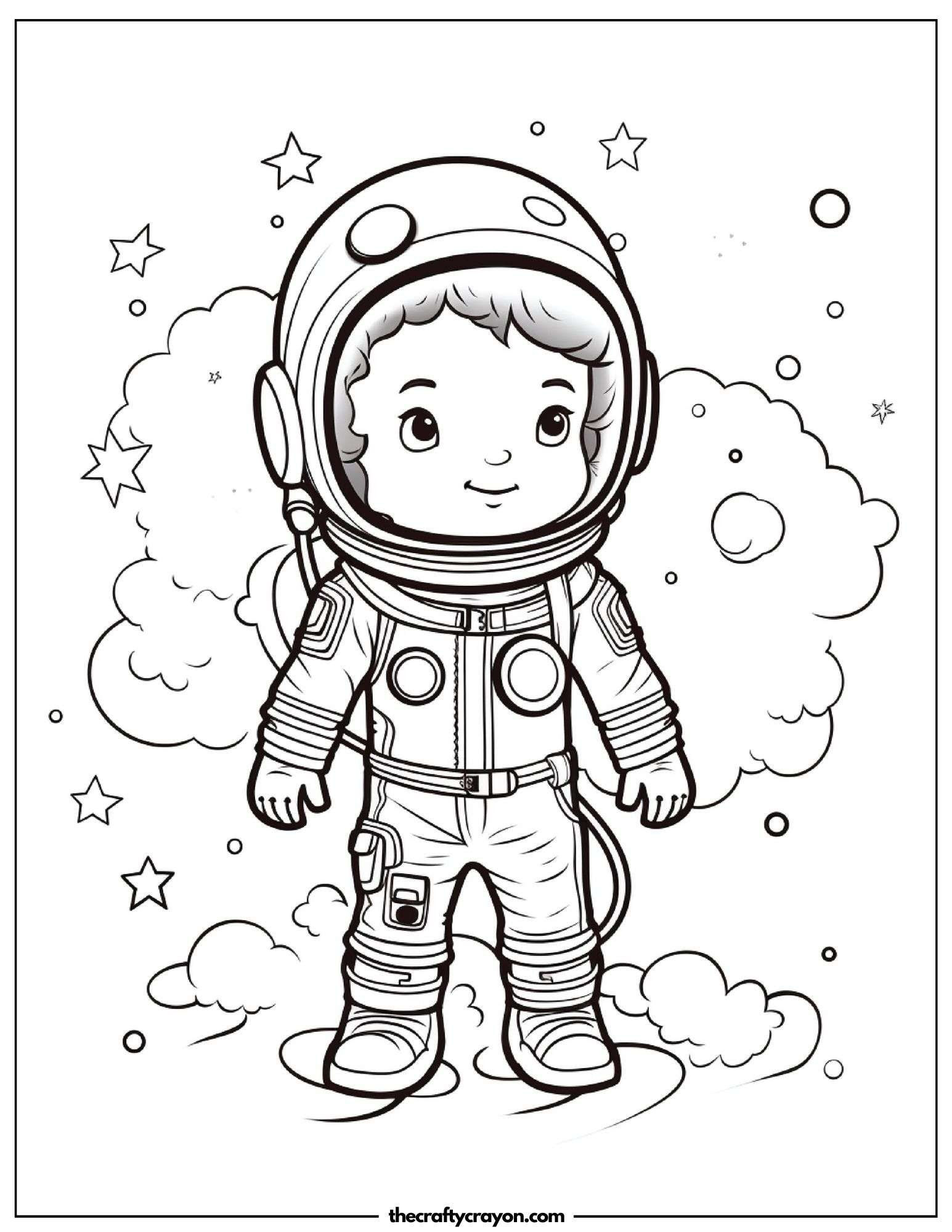 Little Astronaut in Space