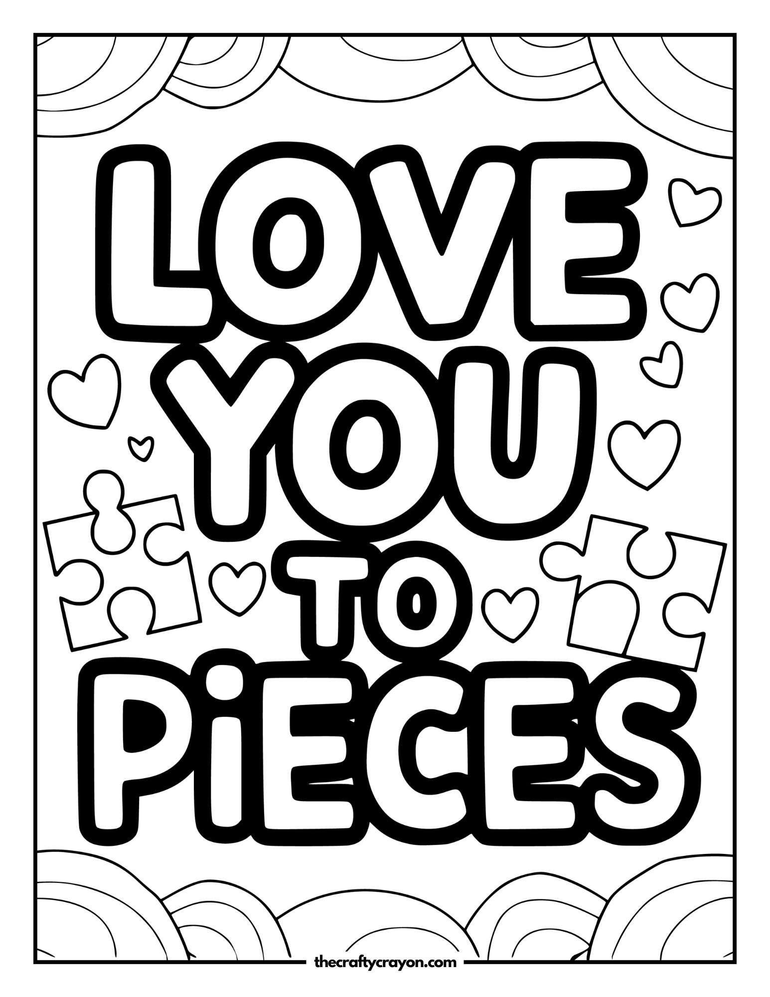 Love You To Pieces Illustration
