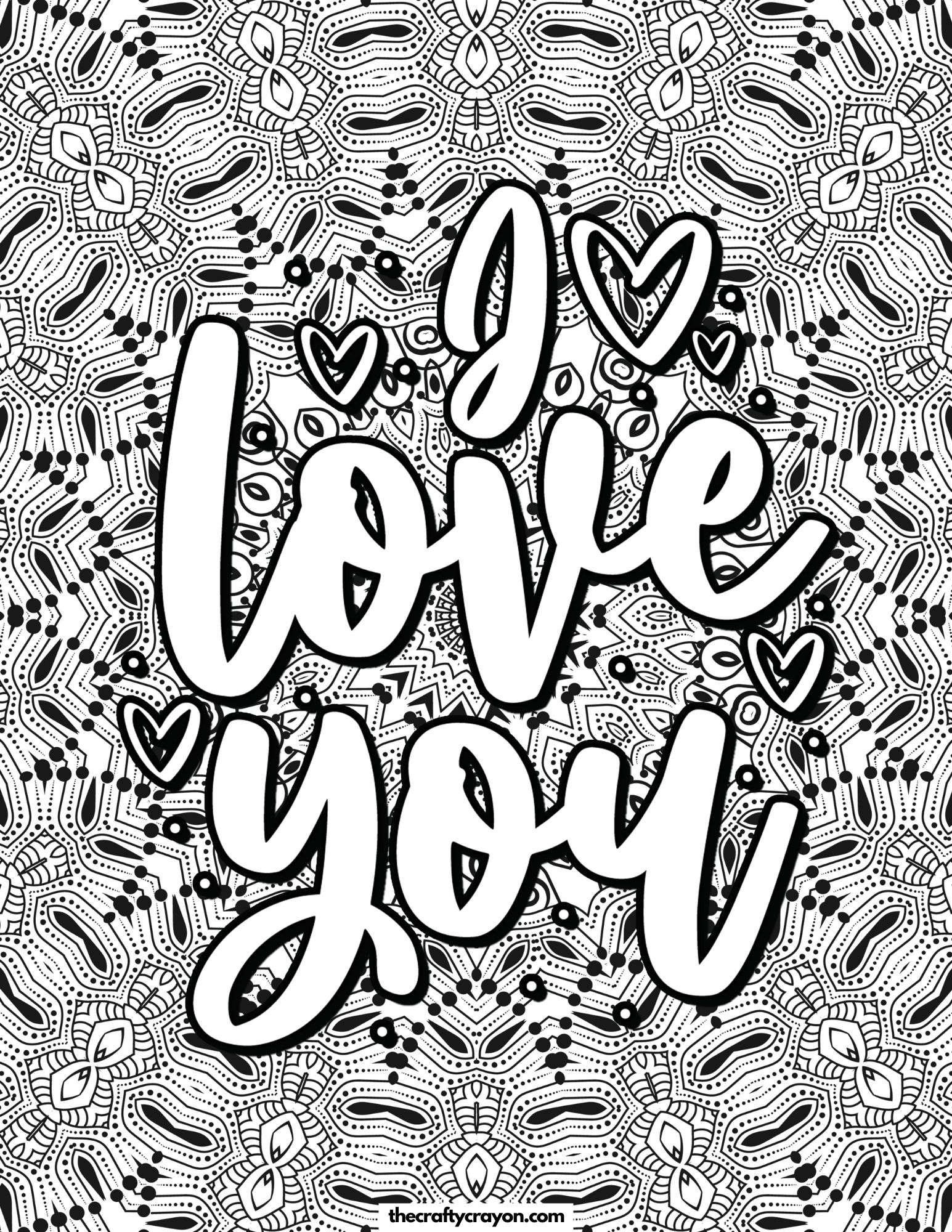 Mandala Love You Pattern