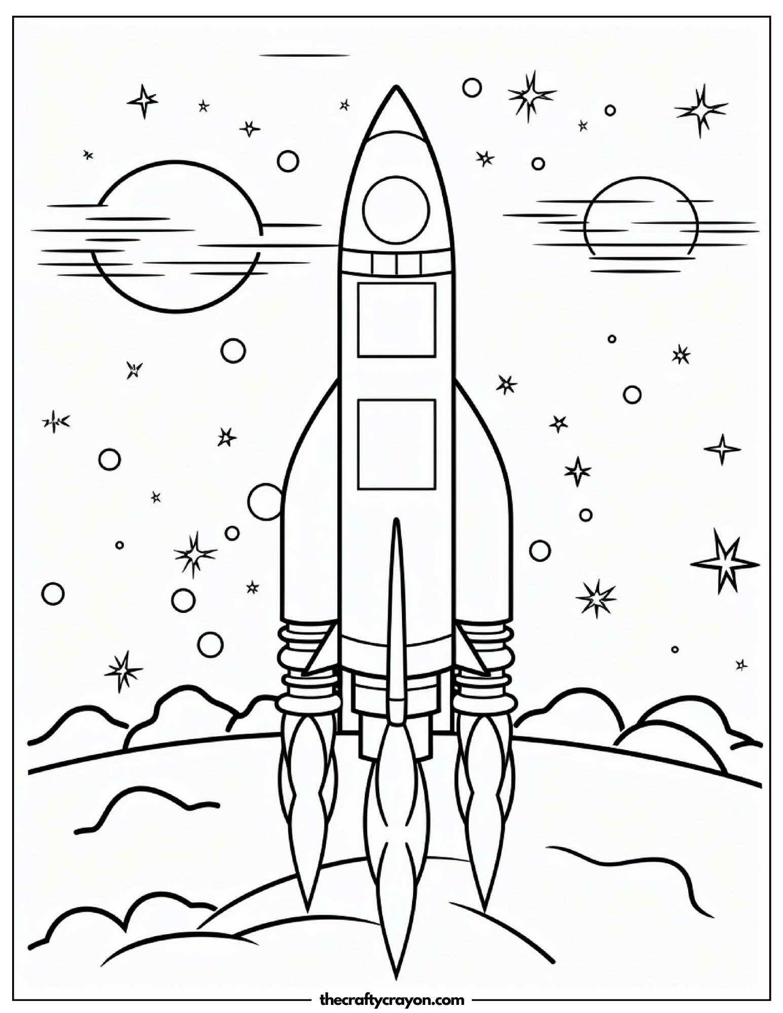 Rocket Ship Among Stars