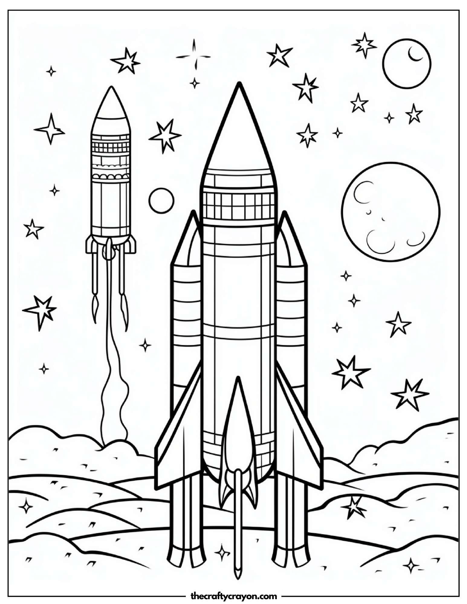 Rocket Ship Ready for Launch