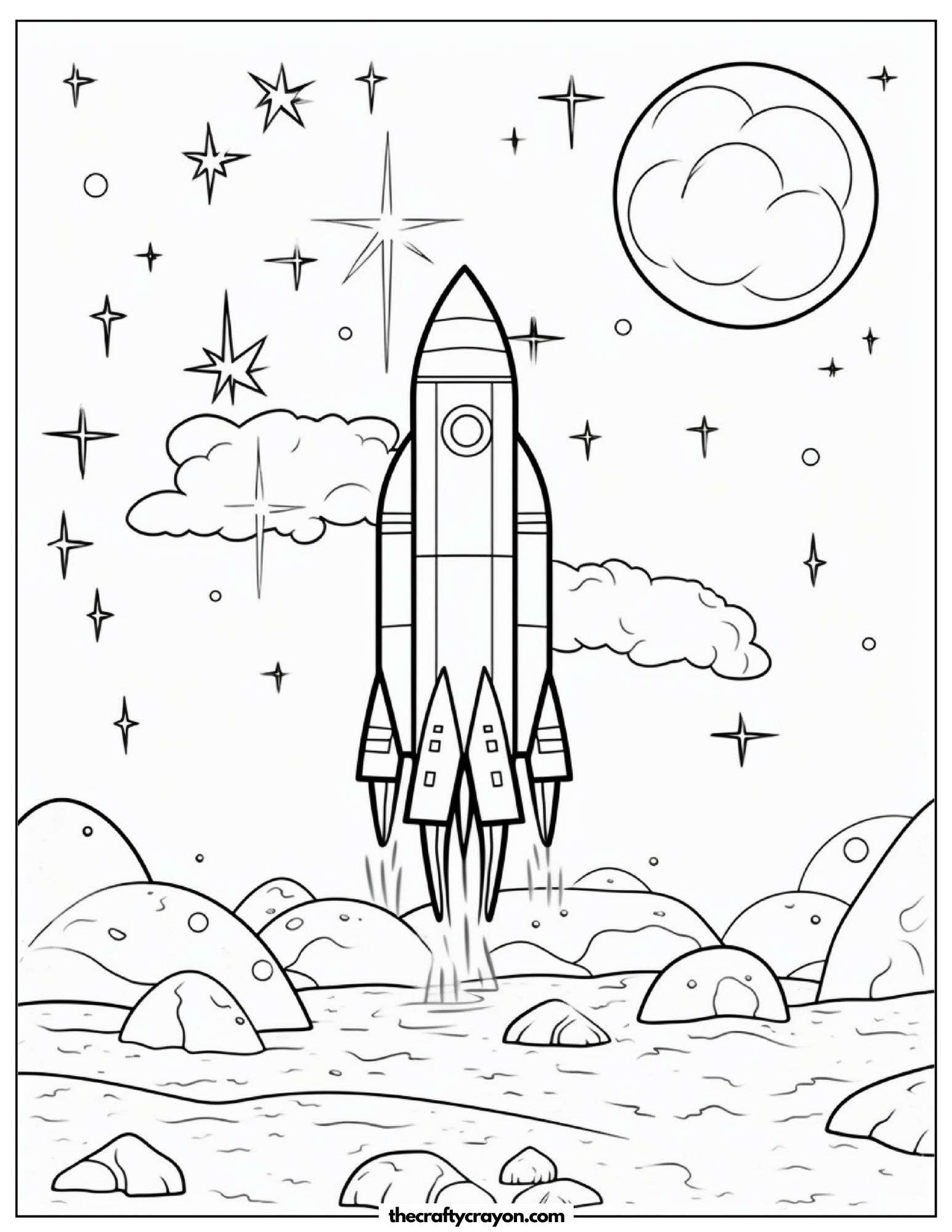 Rocket Ship Taking Off