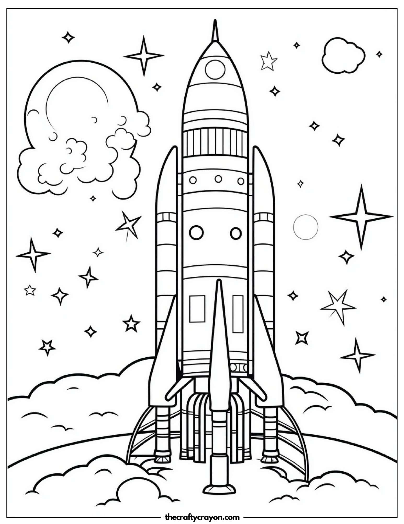 Rocket Ship on Planet Surface