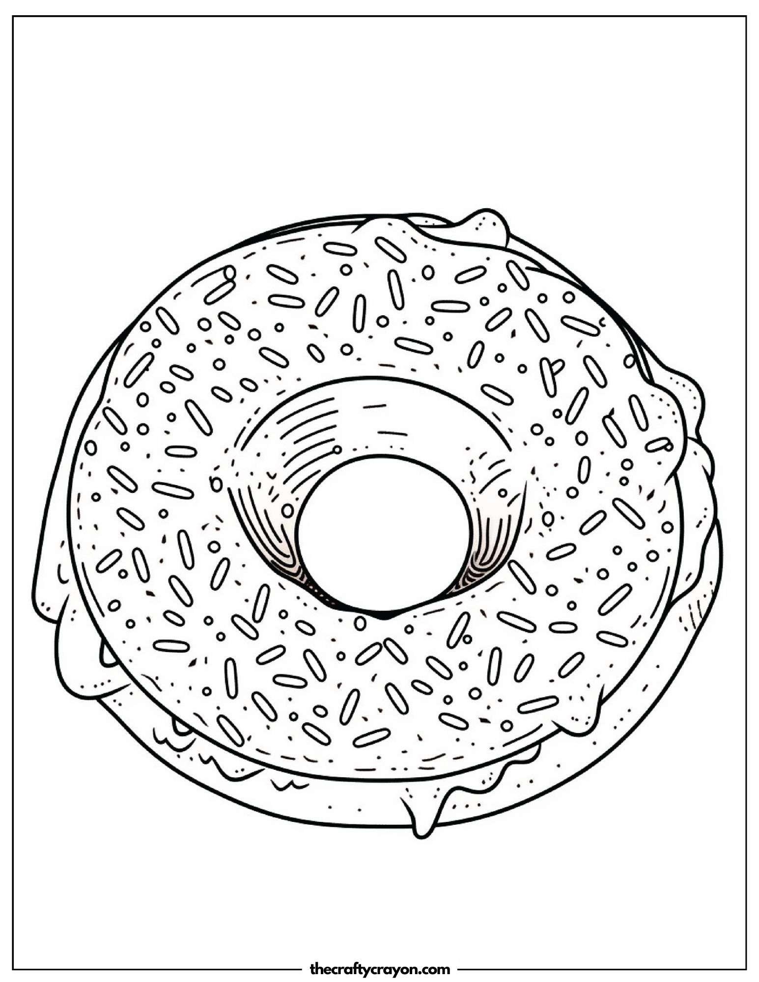 Sandwich Donut with Sprinkles