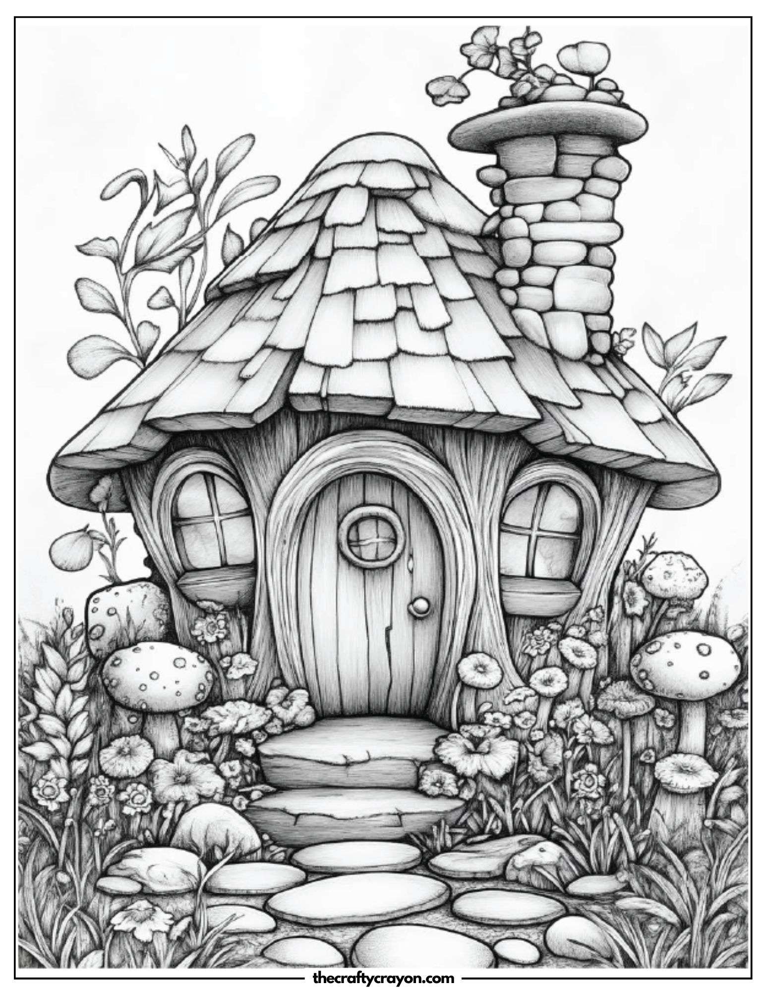Secluded Fairy House in Enchanted Garden
