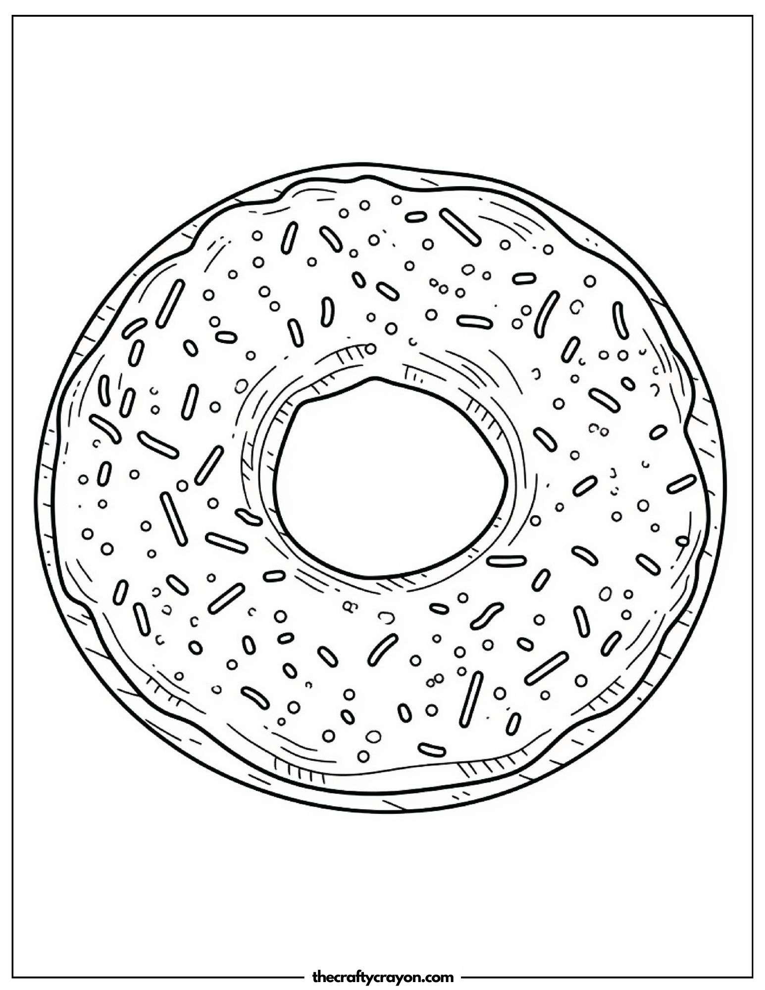 Single Donut with Sprinkles