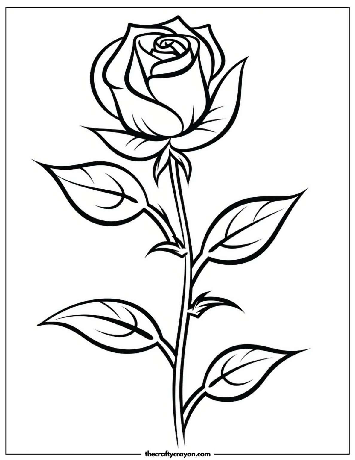 Roses Coloring Pages (Free Printable PDFs)