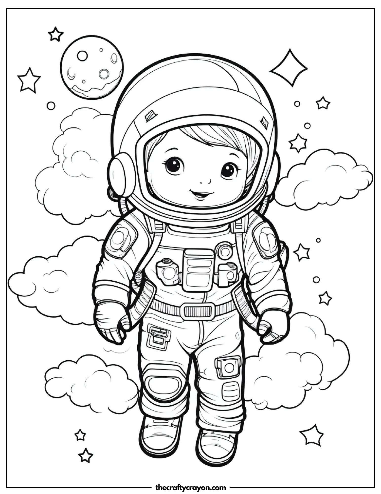 Smiling Kid Astronaut