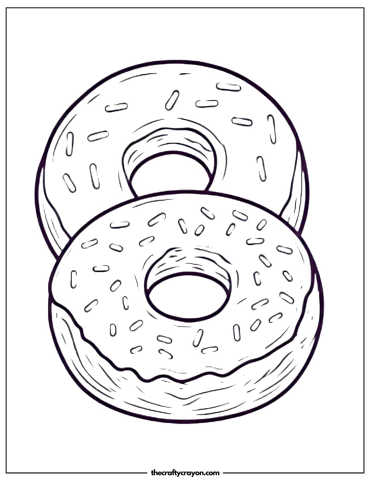 Two Donuts Stacked Together