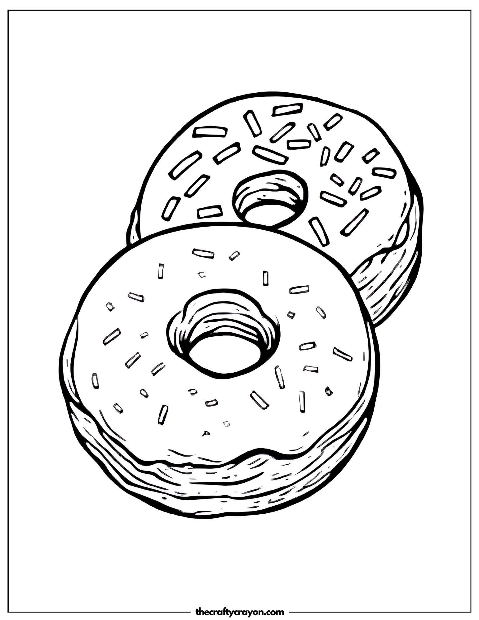 Two Donuts with Sprinkles