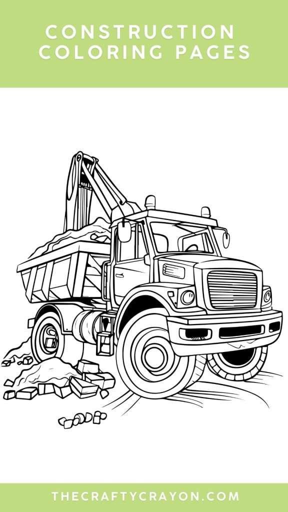 construction coloring sheet construction coloring sheet