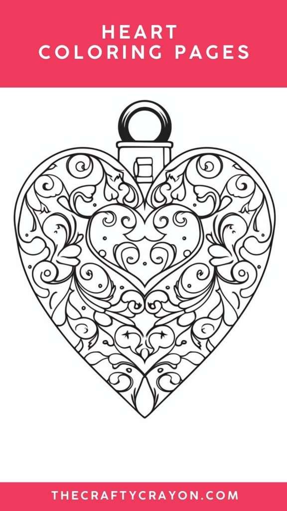 heart coloring pages heart coloring pages