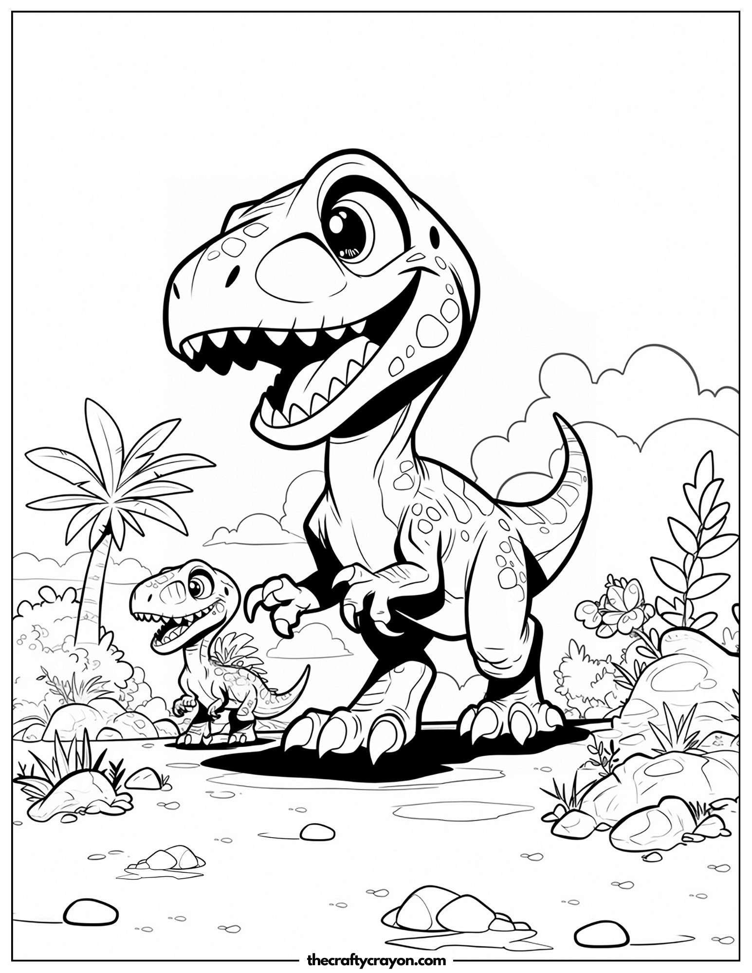 Baby T Rex Smiling In The Wild