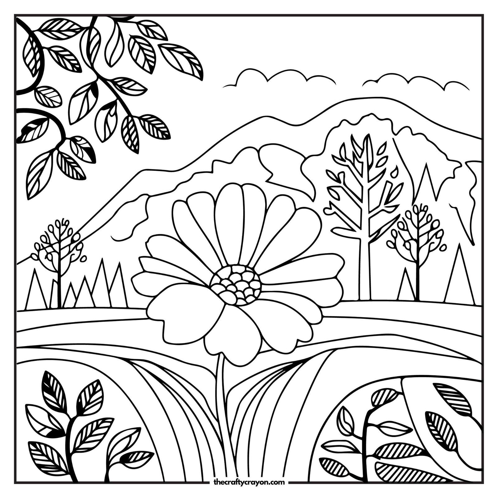Flower In A Mountain Landscape
