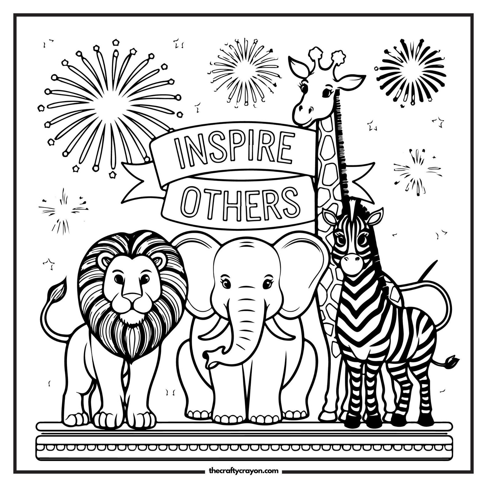 Inspire Others Animal Coloring Page