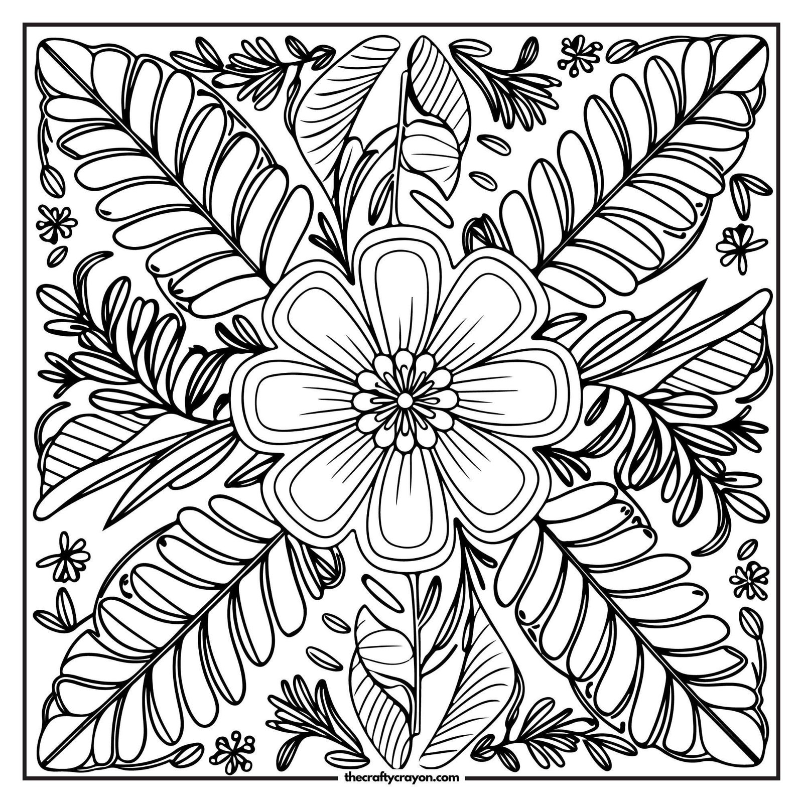 Mandala Style Floral Pattern