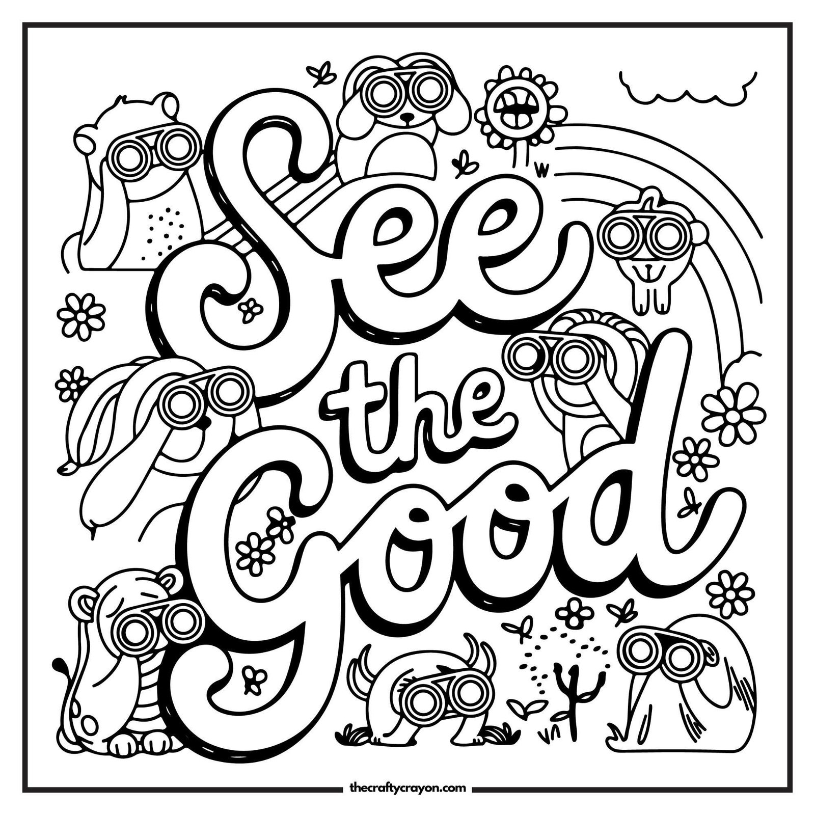 See The Good Animal Friends Coloring Page