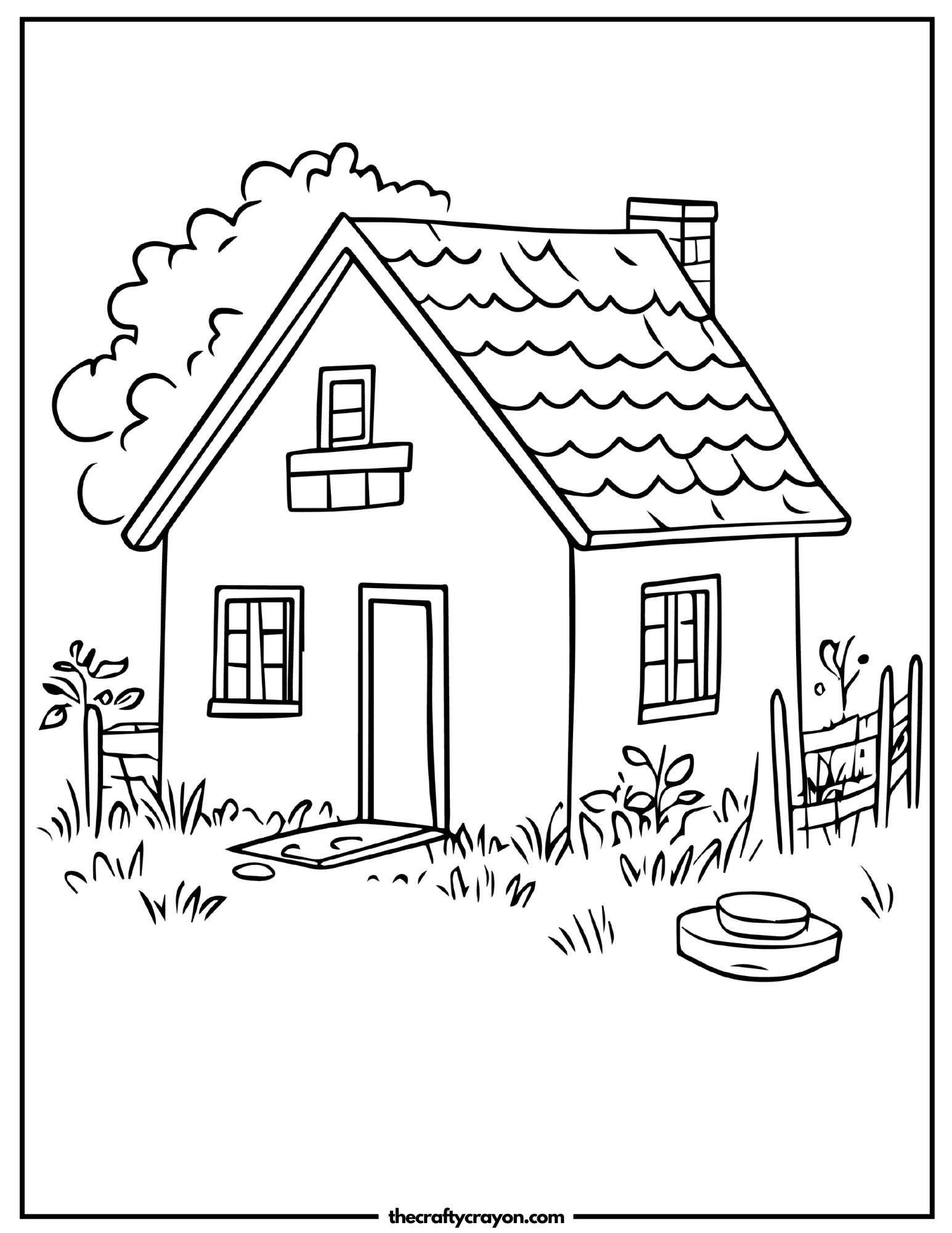 Small countryside cottage with garden