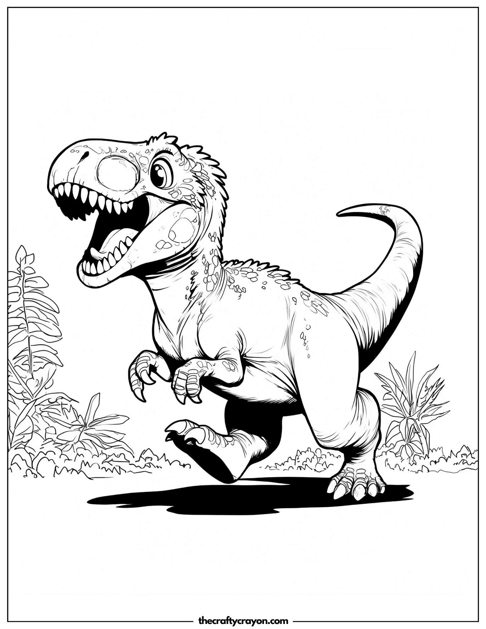 T Rex Running In The Wild