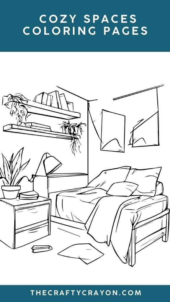 cozy spaces color pages cozy spaces color pages