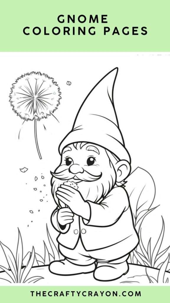 gnome coloring book gnome coloring book