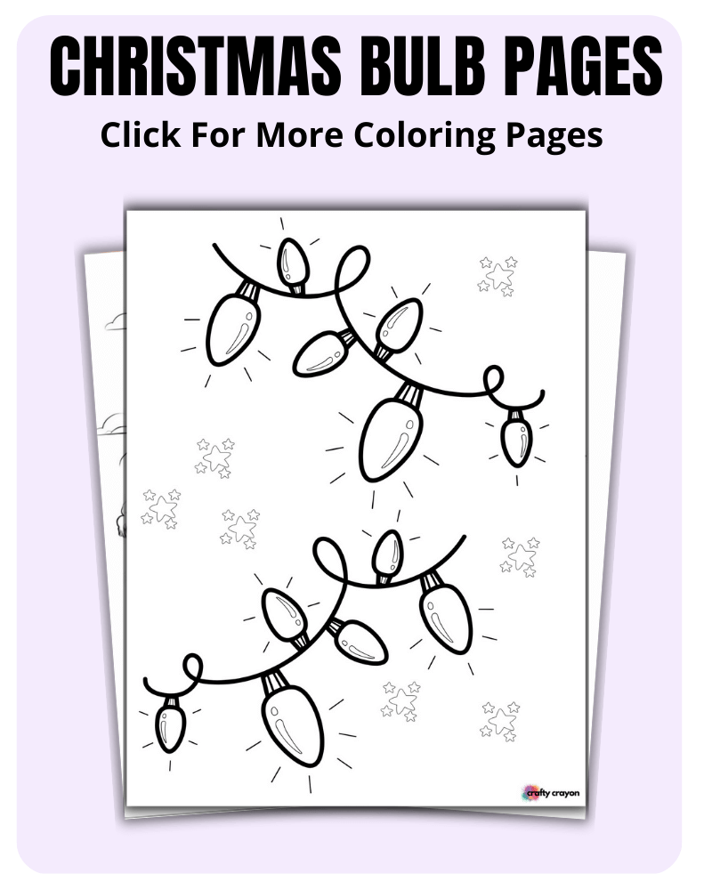 Christmas Bulb Coloring Pages For Holidays