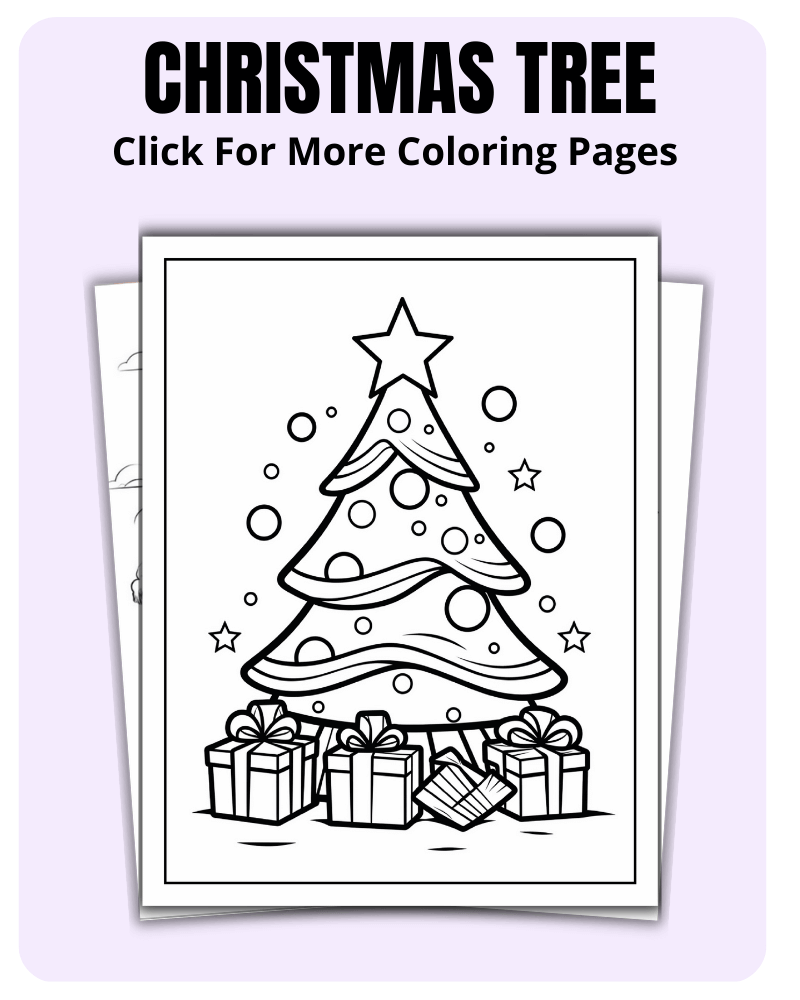 Christmas Tree Coloring Pages For Holidays