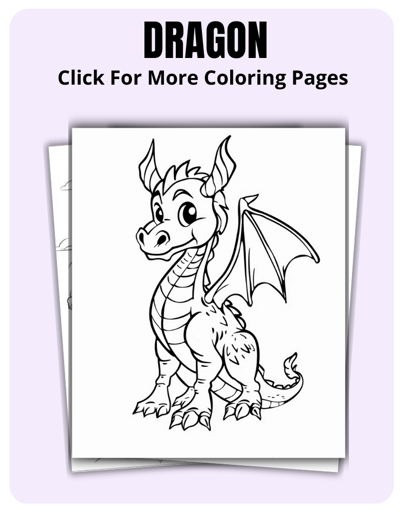 Dragon Coloring Pages For Fantasy