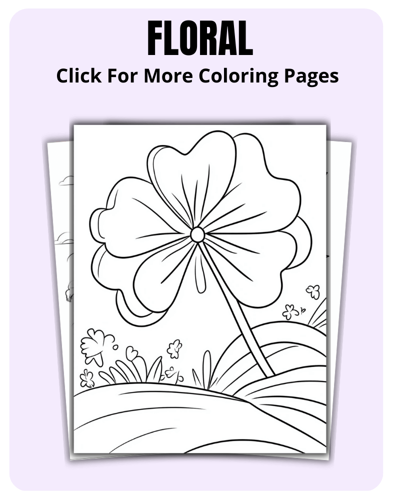 Floral Coloring Pages For Nature