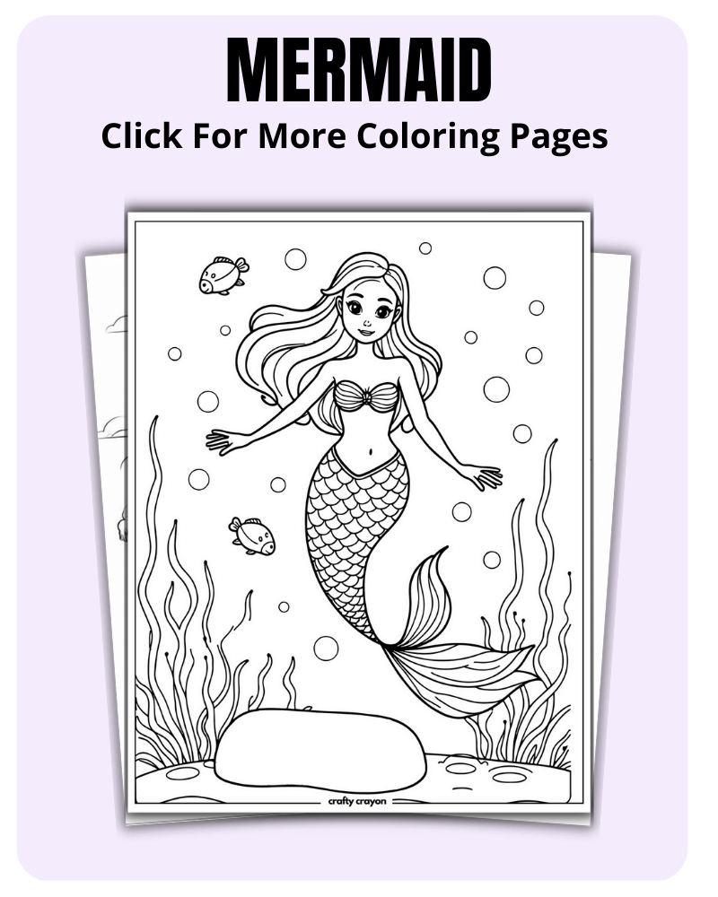 Mermaid Coloring Pages For Fantasy