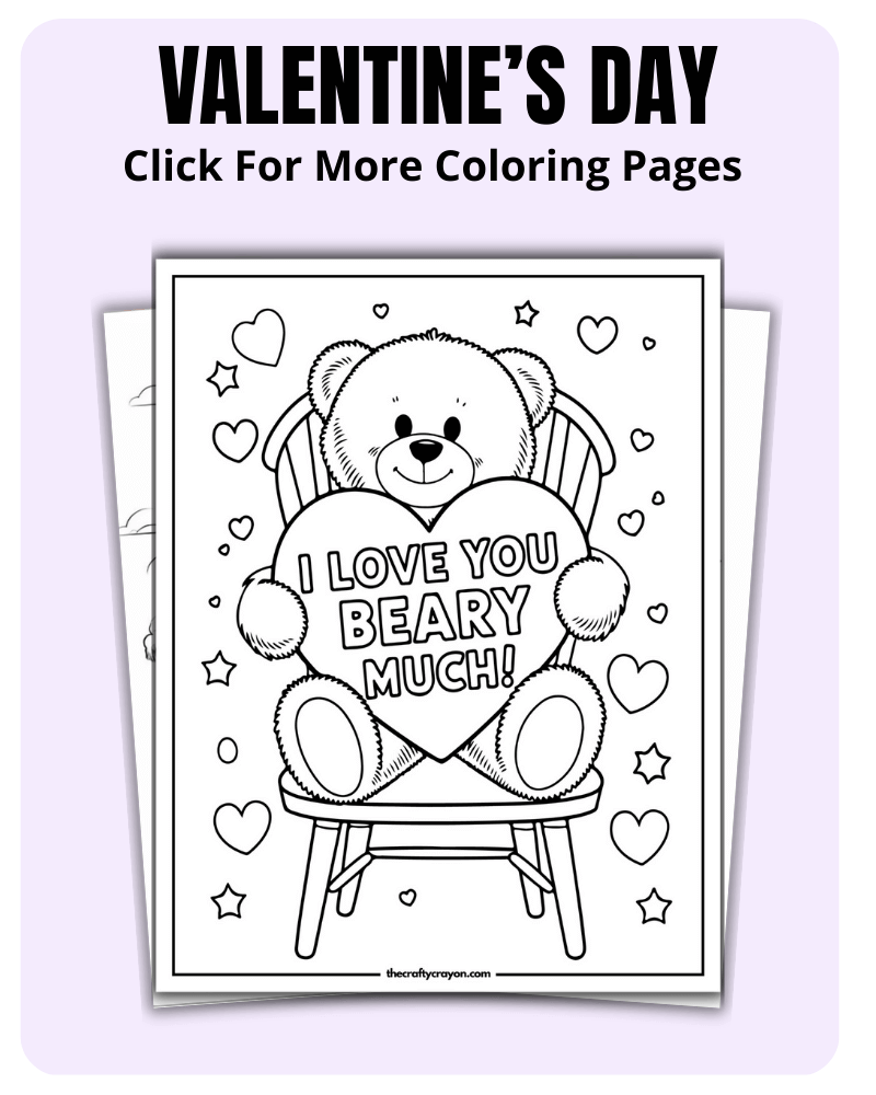 Valentine's Day Coloring Pages For Holidays
