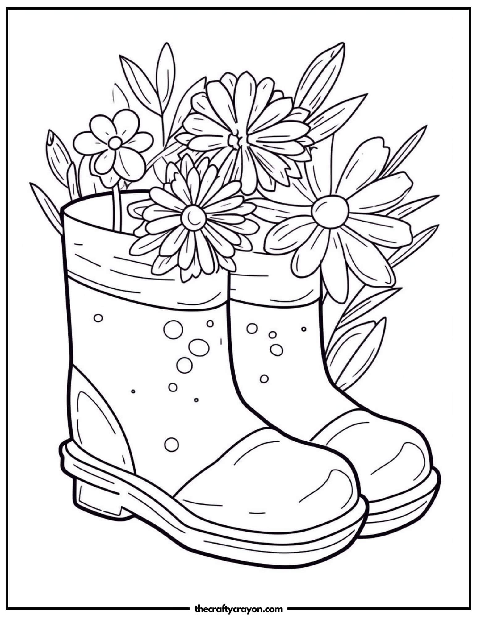 spring coloring pages adult 2