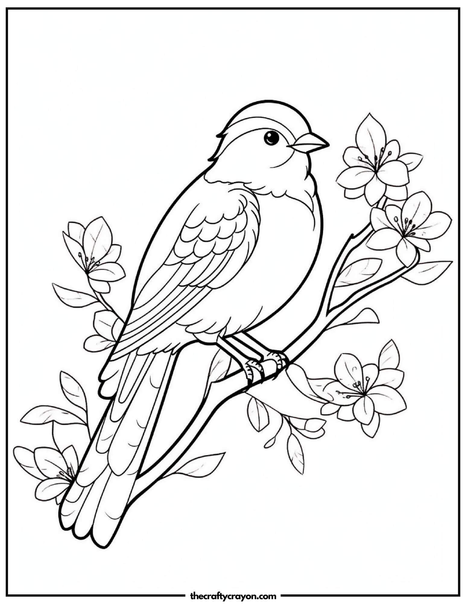 spring coloring pages adult