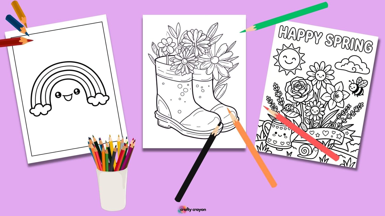 spring coloring pages for kids free printable